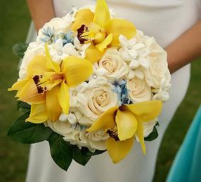 Bridal bouquet of flowers